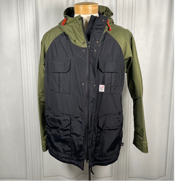 Topo Designs Other - Topo Designs Mountain Jacket XL Made in USA Black Olive Nylon‎